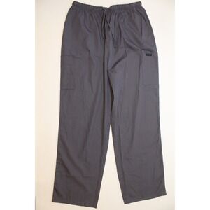 Dagacci Scrub Pants Size 3XL Gray Elastic Drawstring Waist Pockets Career